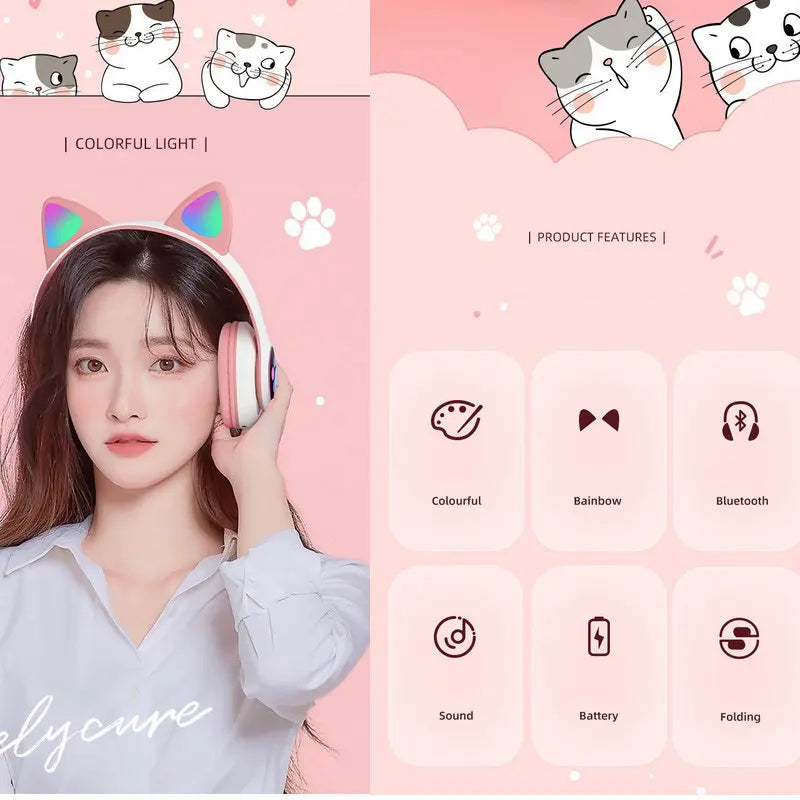 Headphones cat ear